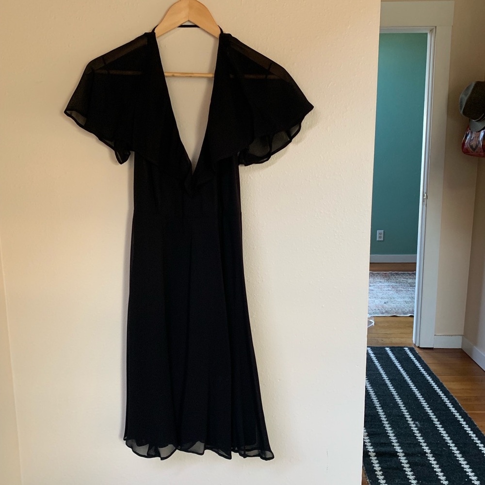 Reformation Black Avery Dress -worn twice